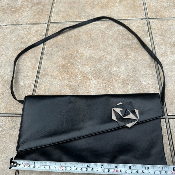 Sergio Rossi Black Leather purse - Picture 4 of 13